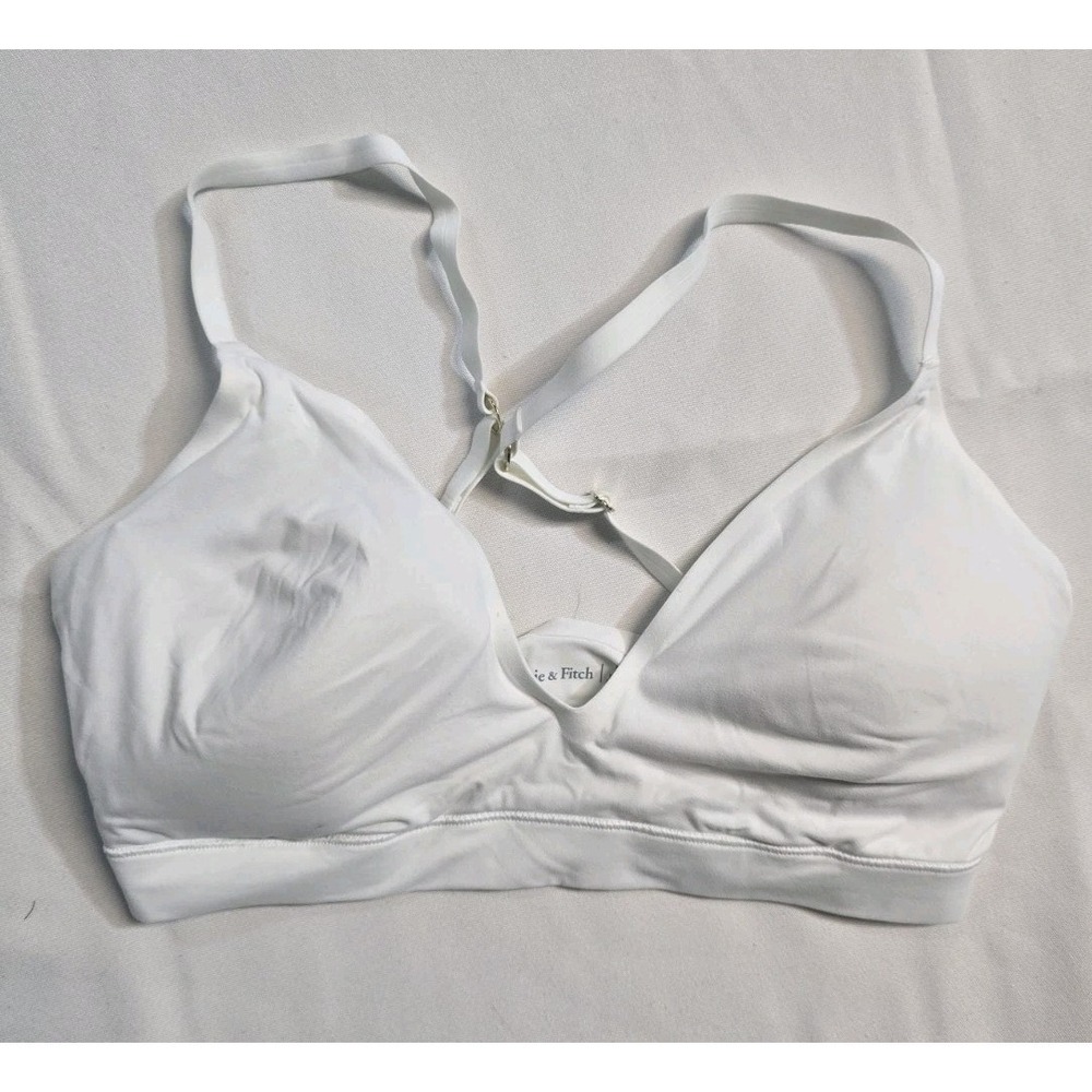 Abercrombie Fitch Women's Sports Bra Wireless White M